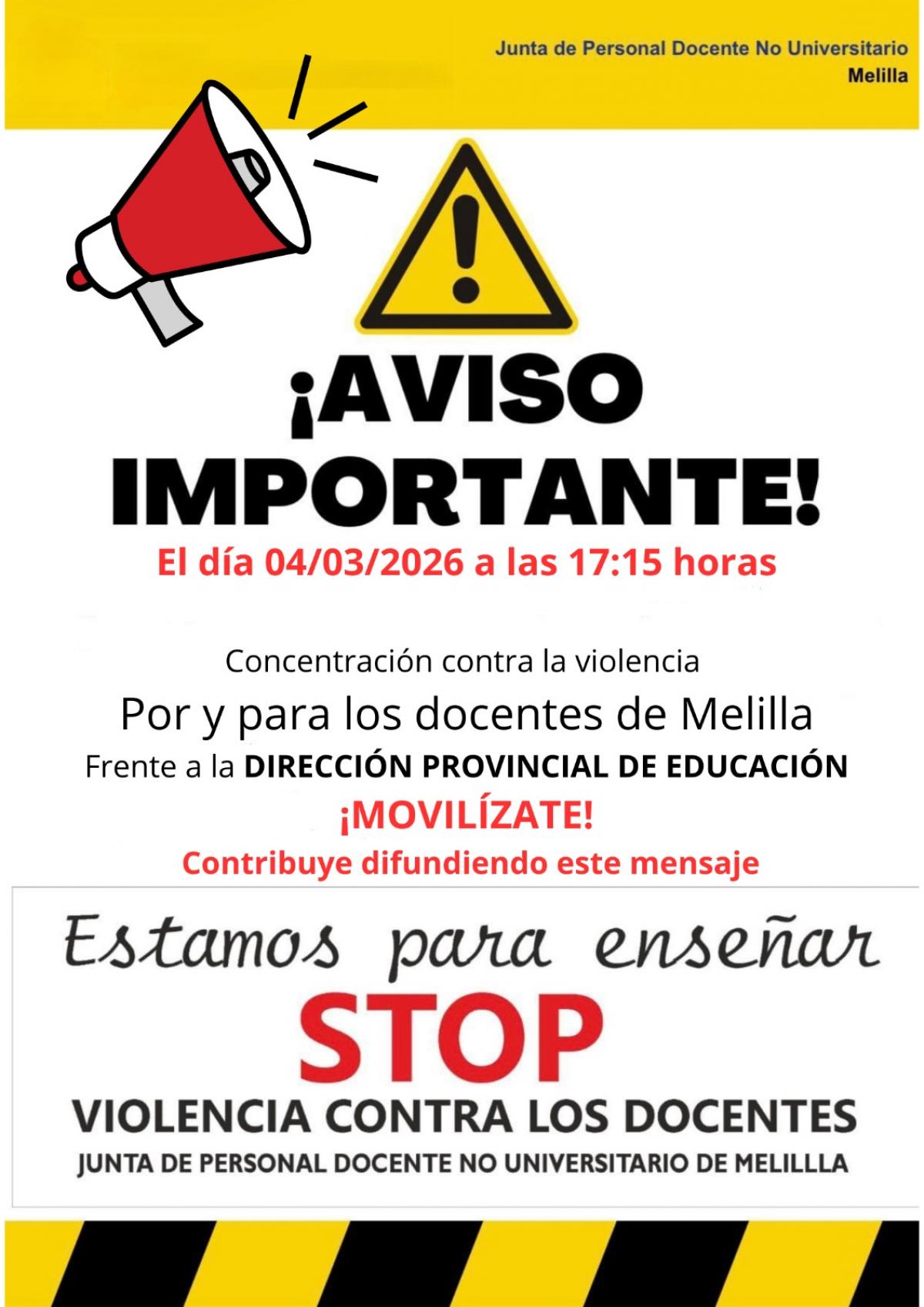 NO A LA VIOLENCIA CONTRA LOS DOCENTES